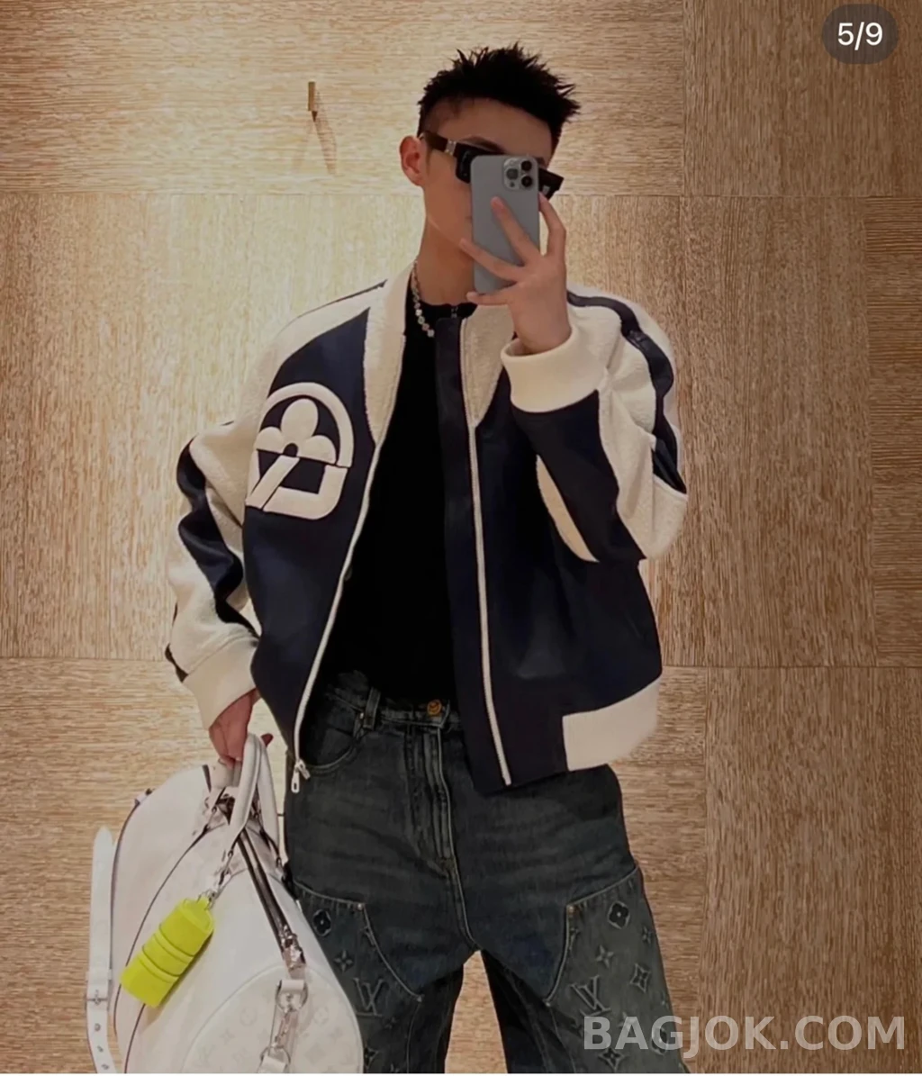 루이비통 루이비통 레더 셰르파 재킷 상세 이미지
