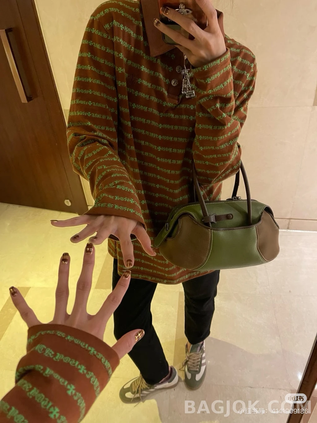 크롬하츠 크롬하츠 롱슬리브 폴로 상세 이미지