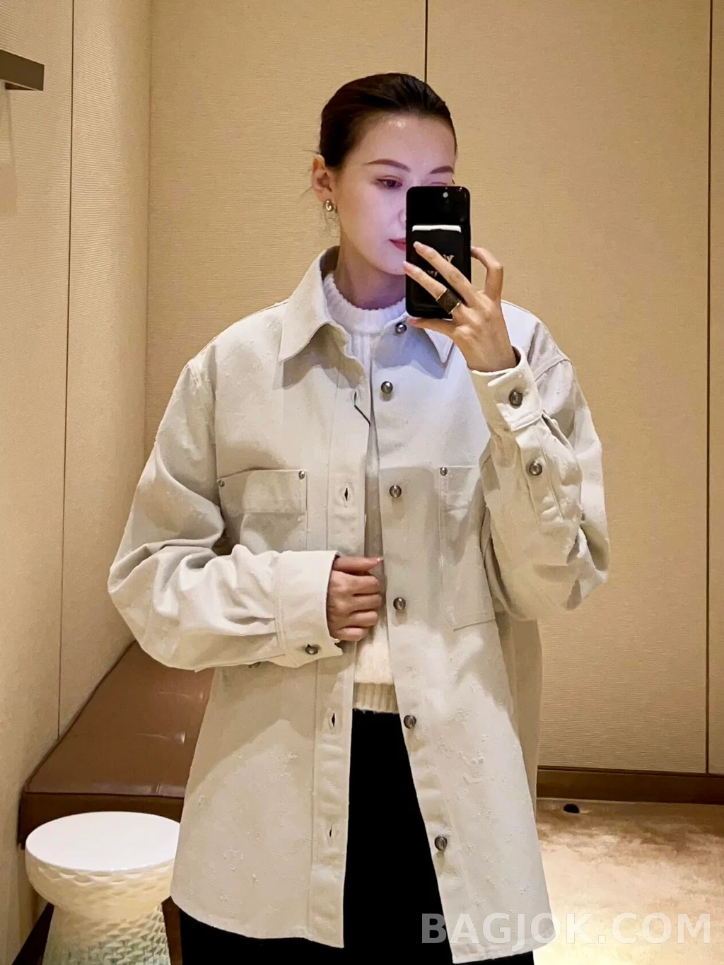 루이비통 루이비통 모노그램 데님 셔츠 상세 이미지