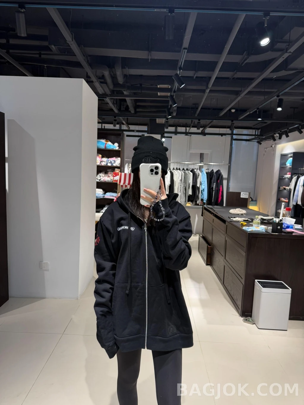 null 크롬하츠 로고 후드 집업 상세 이미지