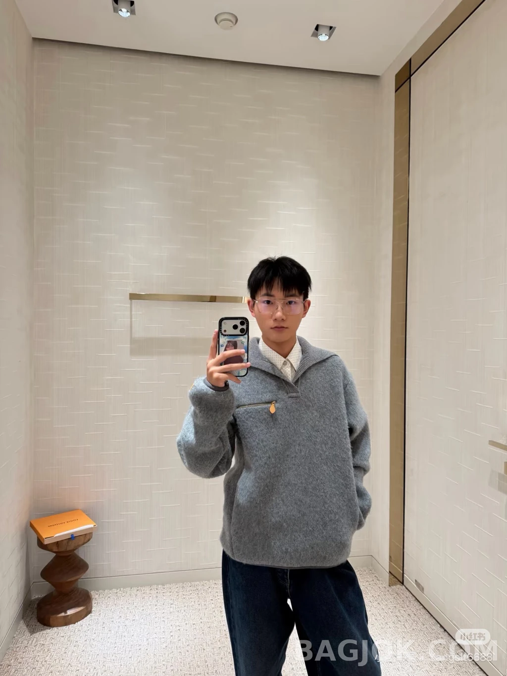 루이비통 루이비통 숄카라 니트 상세 이미지