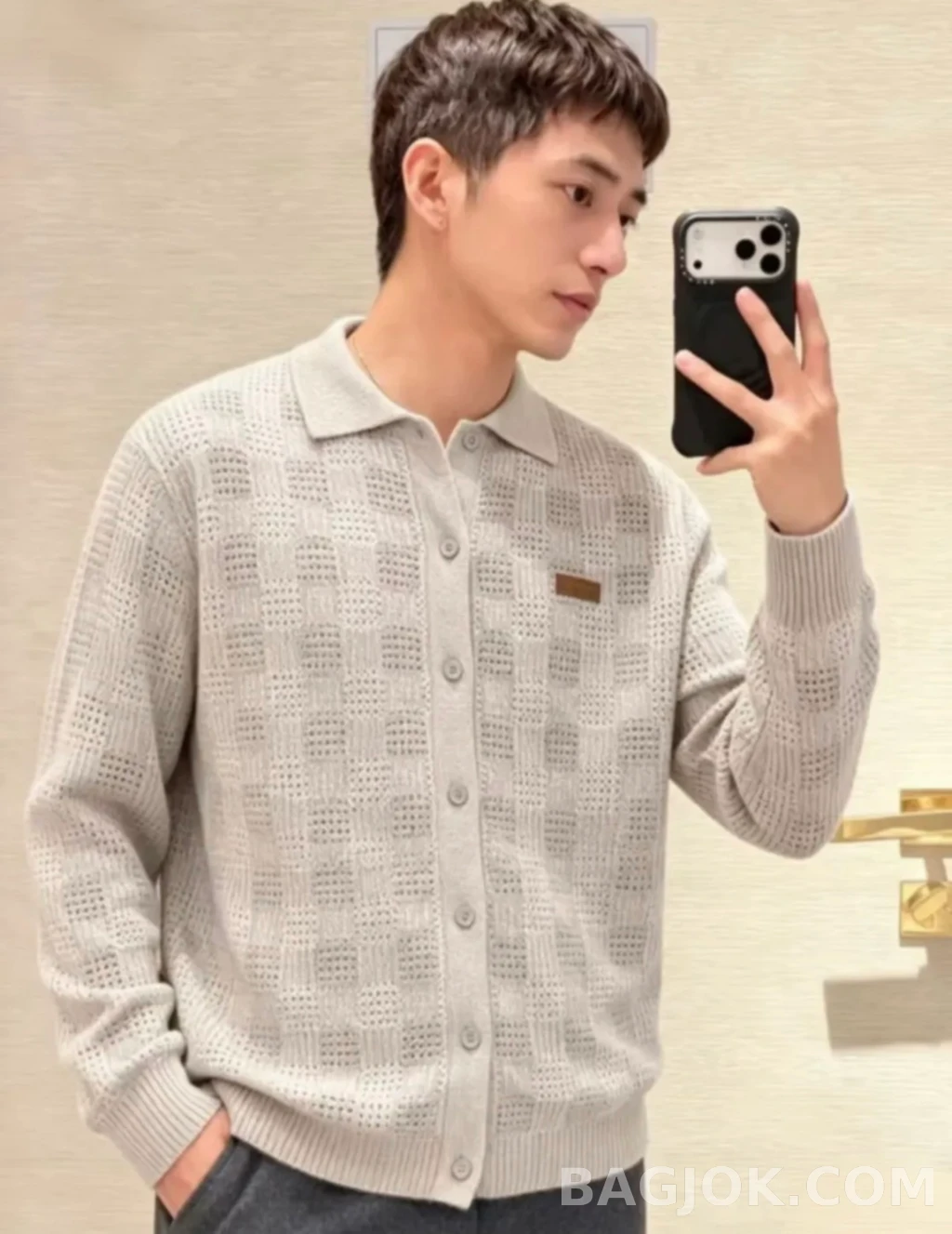 루이비통 루이비통 오픈니트 가디건 상세 이미지