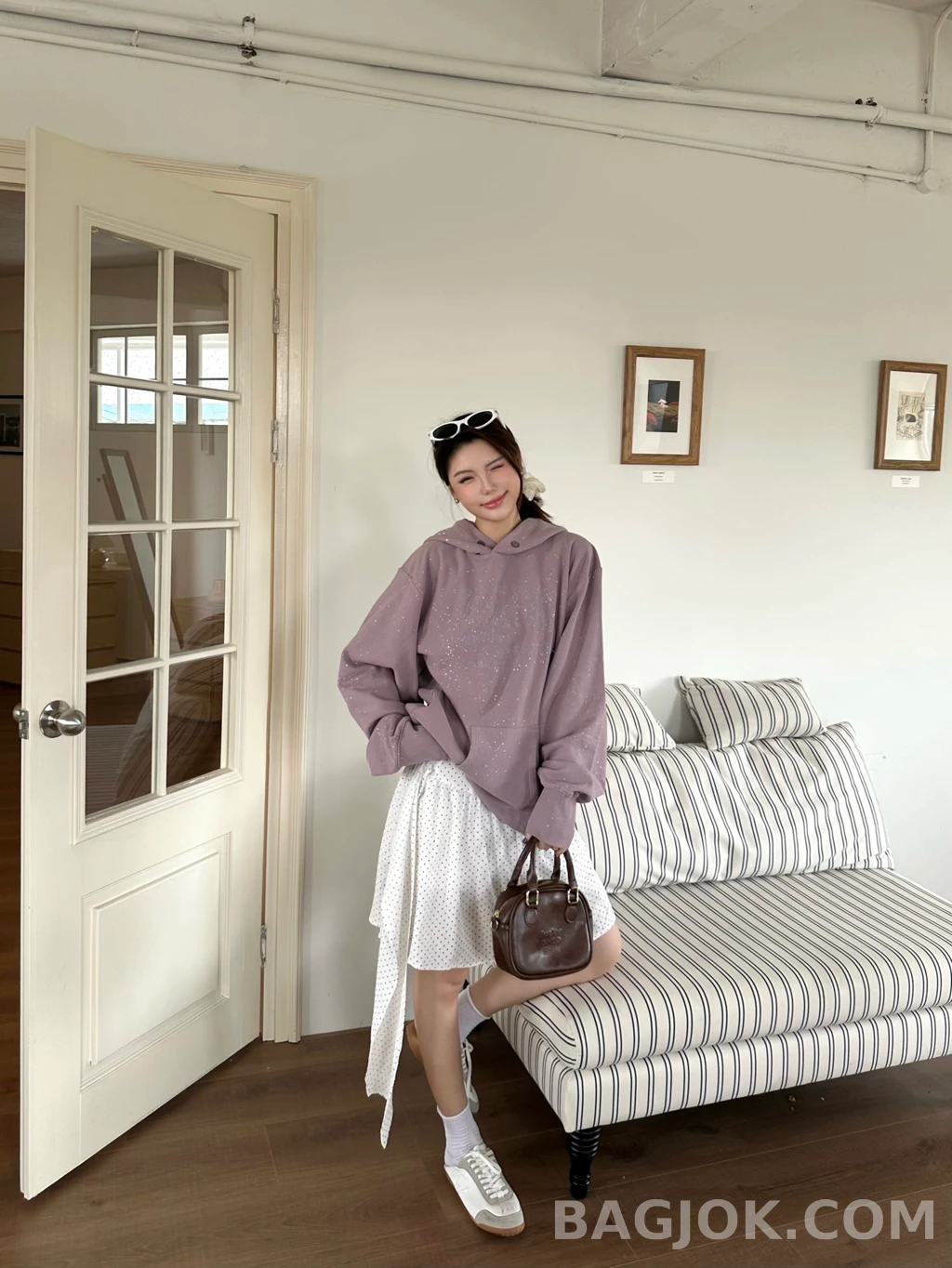메종 마르지엘라 메종마르지엘라 페인트 스플래터 후드 상세 이미지