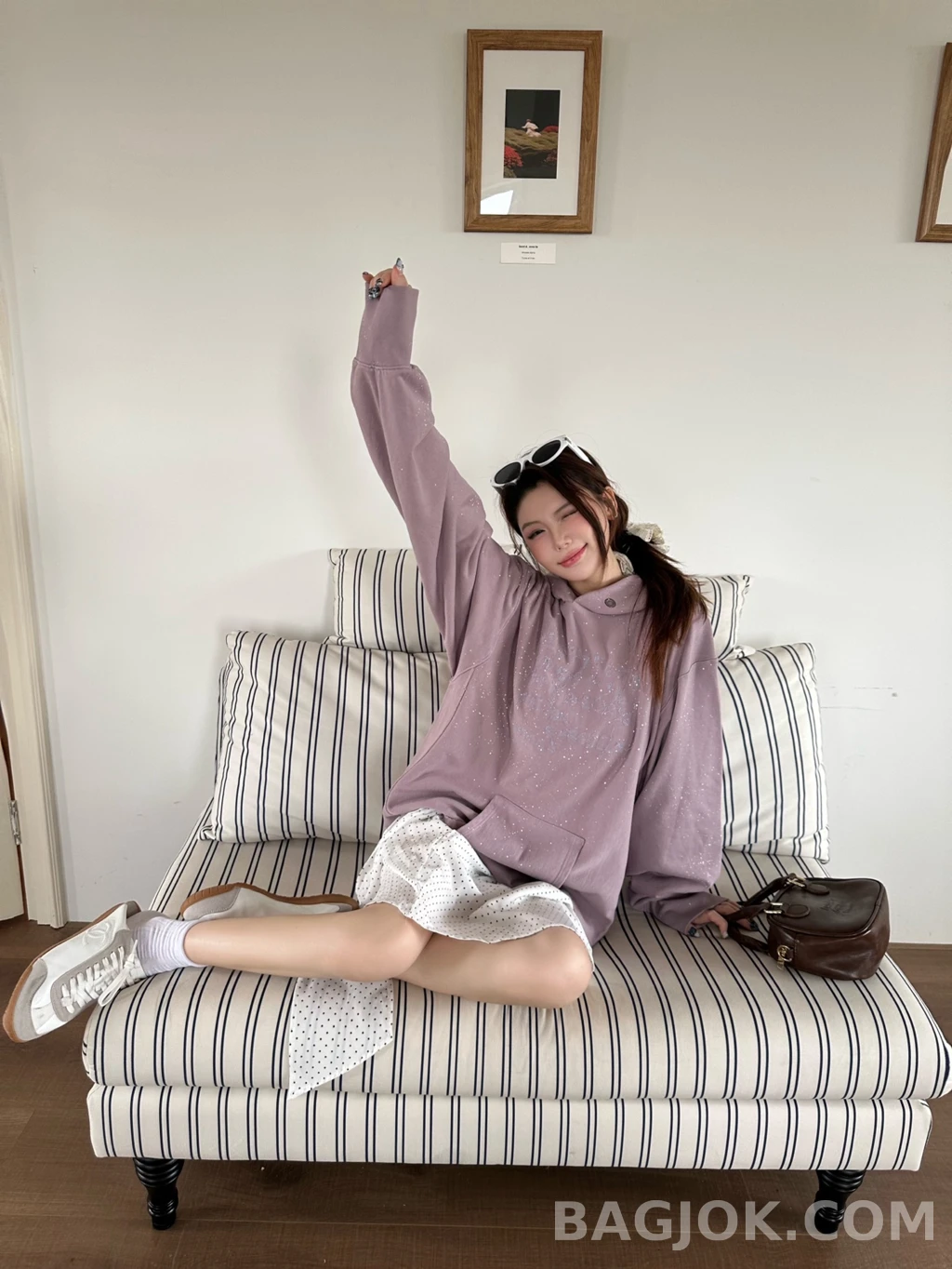 메종 마르지엘라 메종마르지엘라 페인트 스플래터 후드 상세 이미지