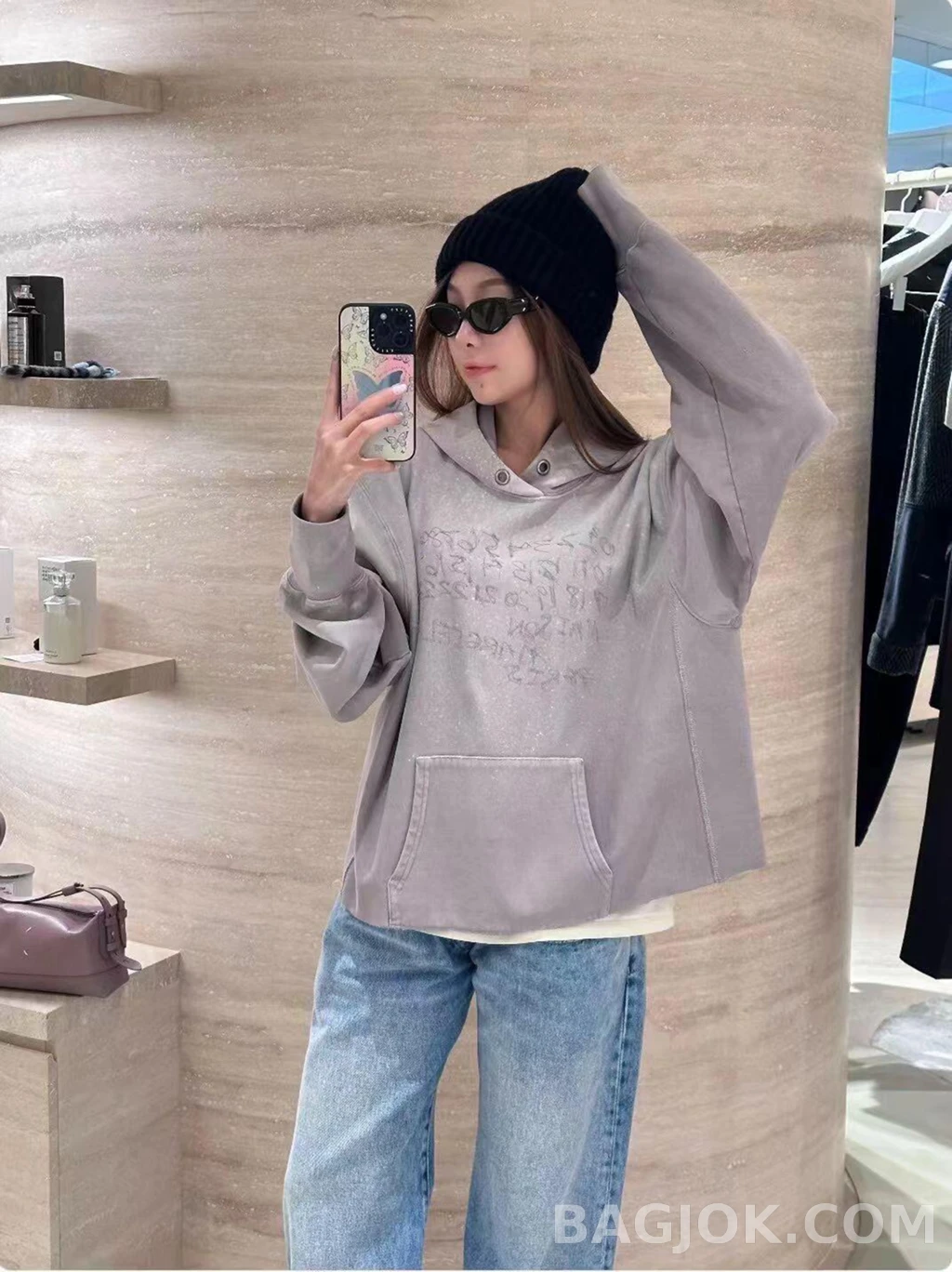 메종 마르지엘라 메종마르지엘라 페인트 스플래터 후드 상세 이미지