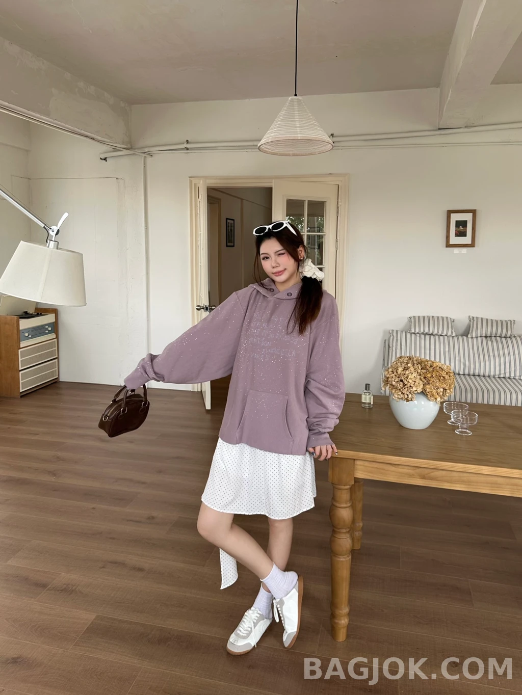 메종 마르지엘라 메종마르지엘라 페인트 스플래터 후드 상세 이미지