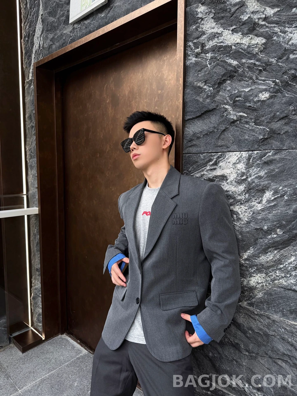 미우미우 미우미우 싱글 블레이저 상세 이미지