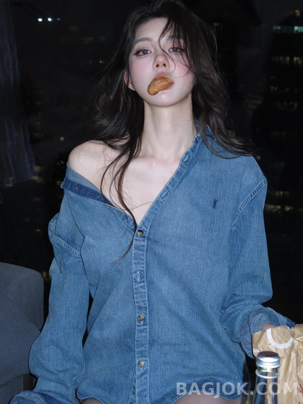 생로랑 생로랑 데님 셔츠 상세 이미지