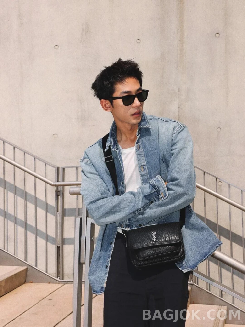 생로랑 생로랑 데님 셔츠 상세 이미지
