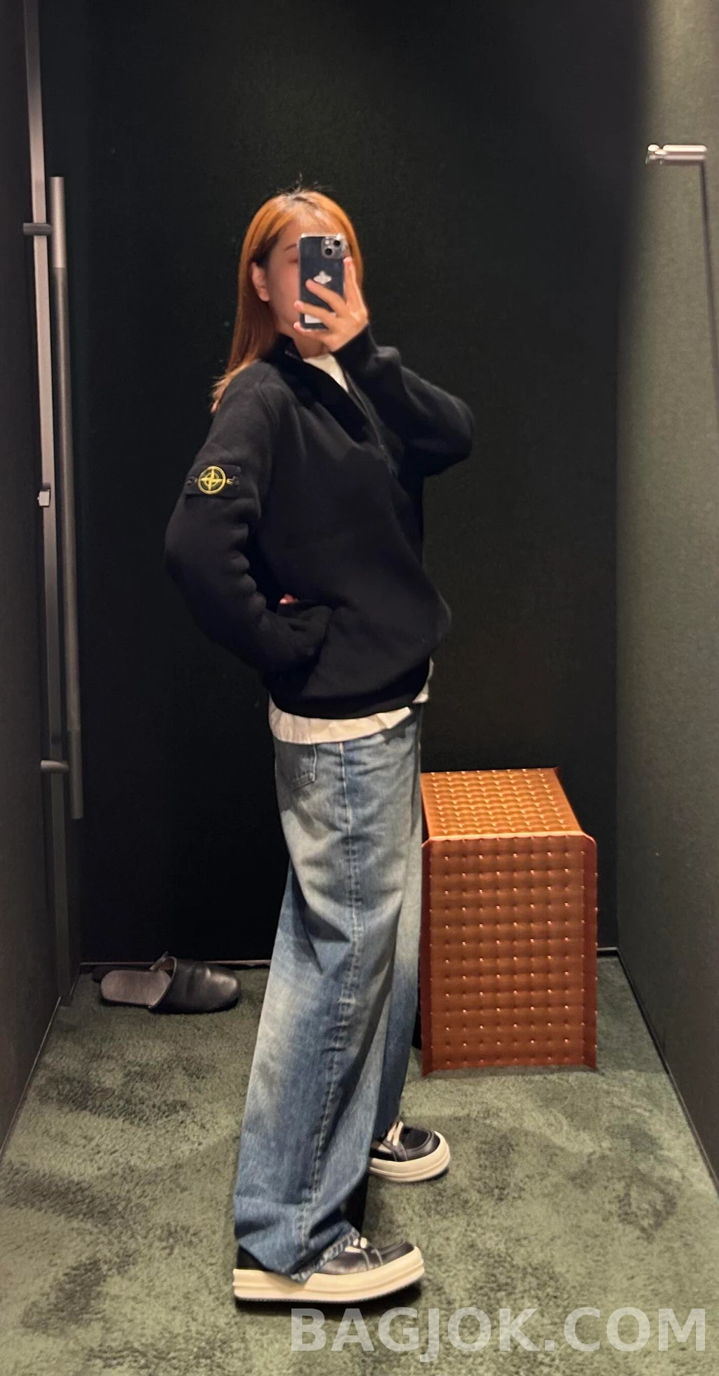 스톤아일랜드 스톤아일랜드 하프넥 니트  상세 이미지