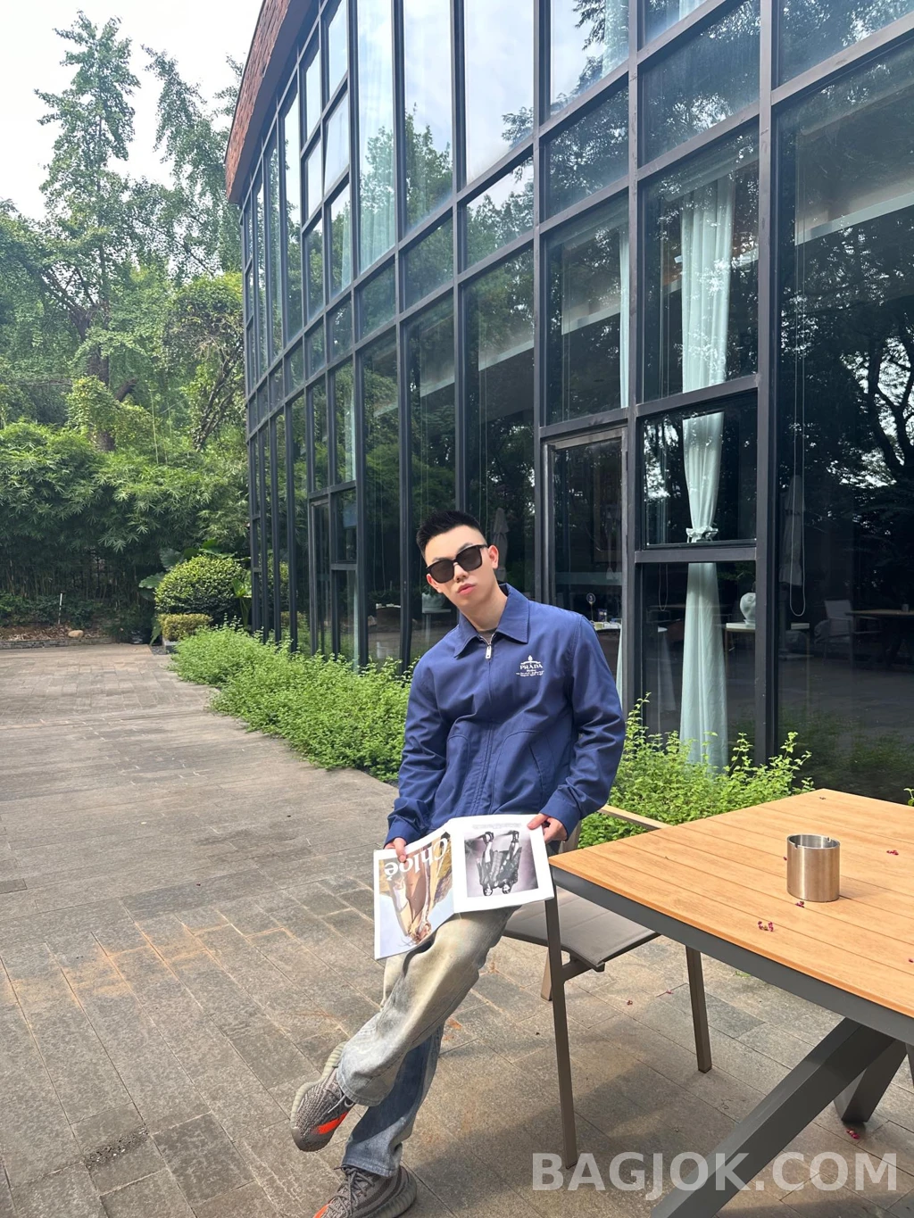 프라다 프라다 로고 헤링턴 상세 이미지