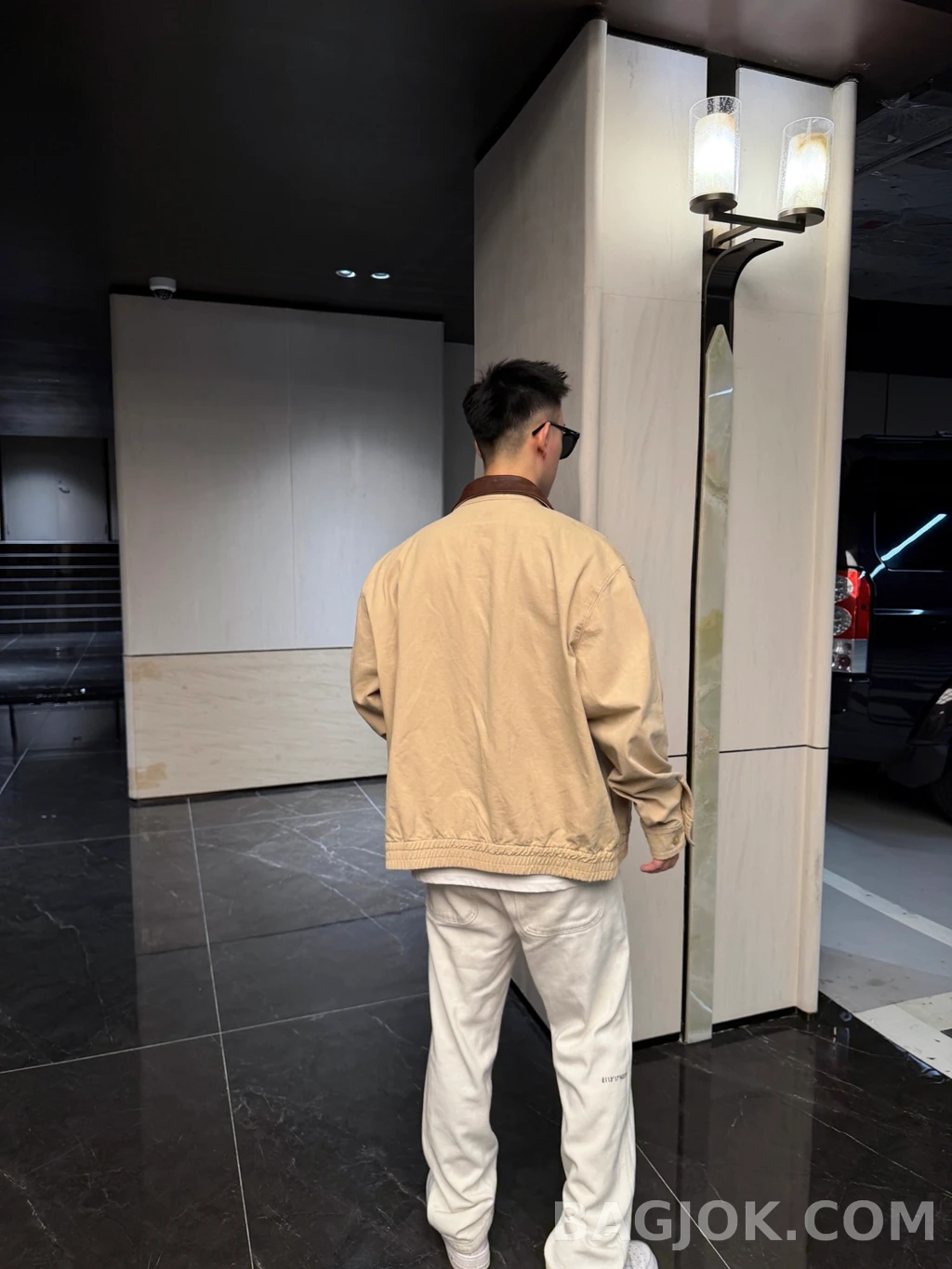 프라다 프라다 레더카라 해링턴 상세 이미지