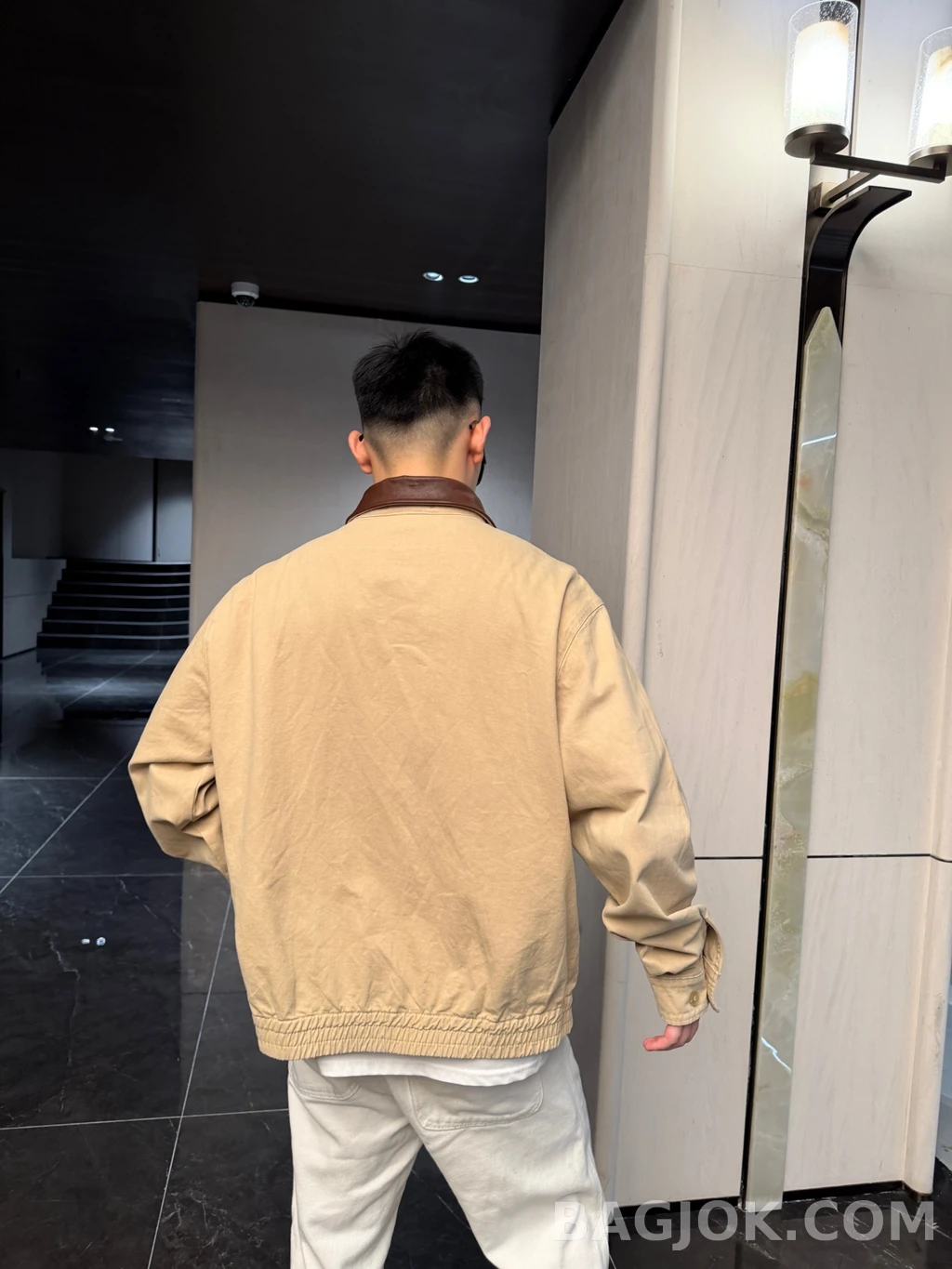 프라다 프라다 레더카라 해링턴 상세 이미지