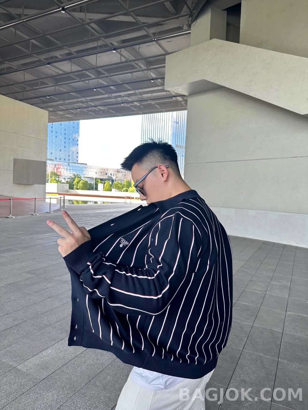 프라다 프라다 니트 셔츠 가디건 상세 이미지