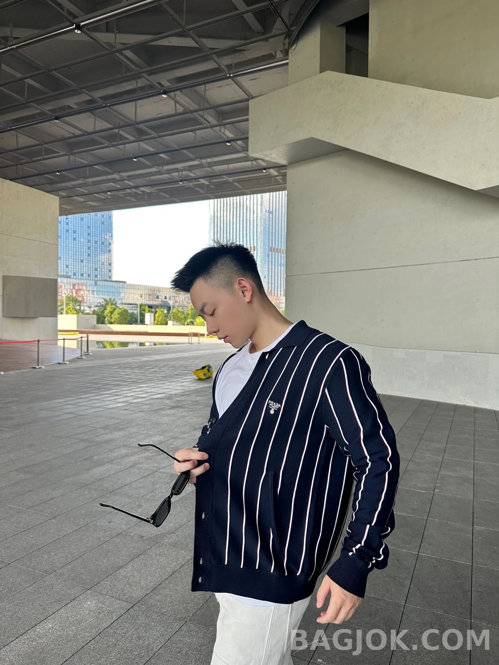 프라다 프라다 니트 셔츠 가디건 상세 이미지