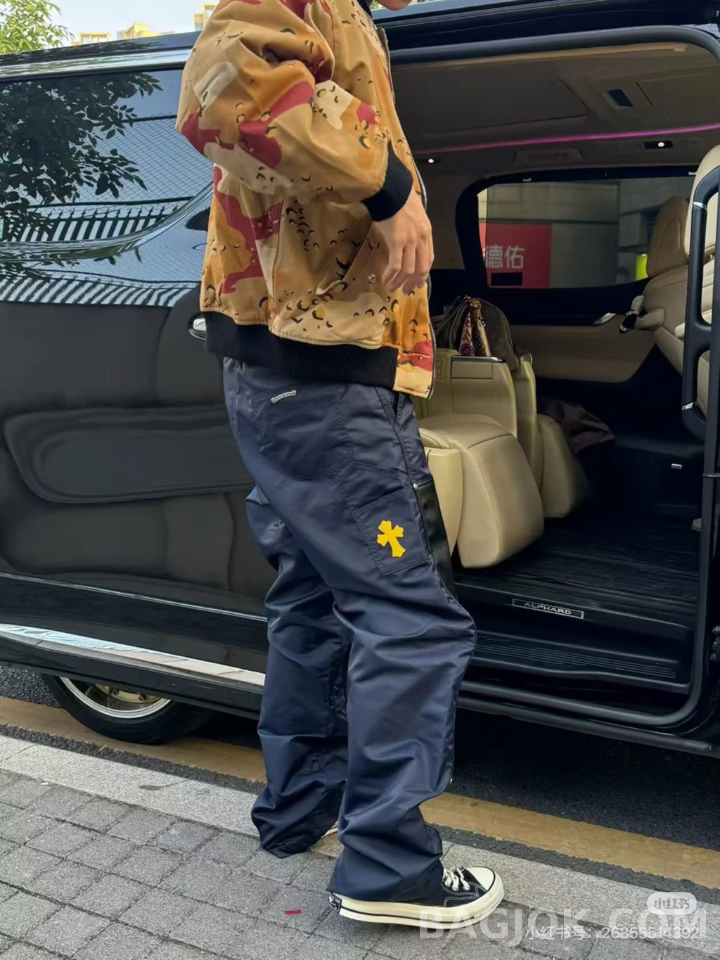 크롬하츠 크롬하츠 니패치 워크팬츠 상세 이미지