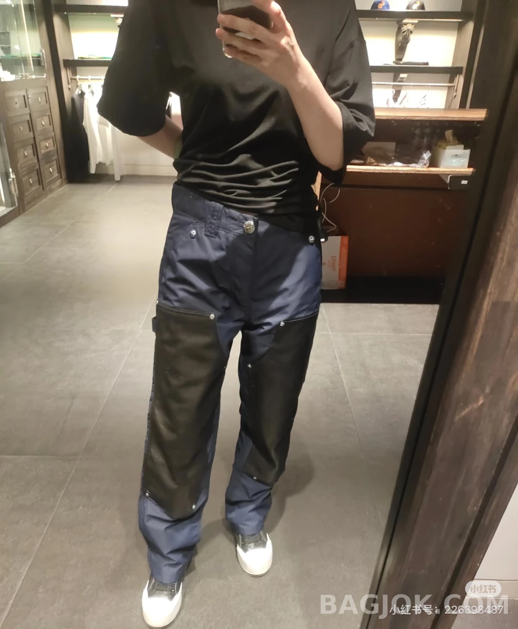 크롬하츠 크롬하츠 니패치 워크팬츠 상세 이미지