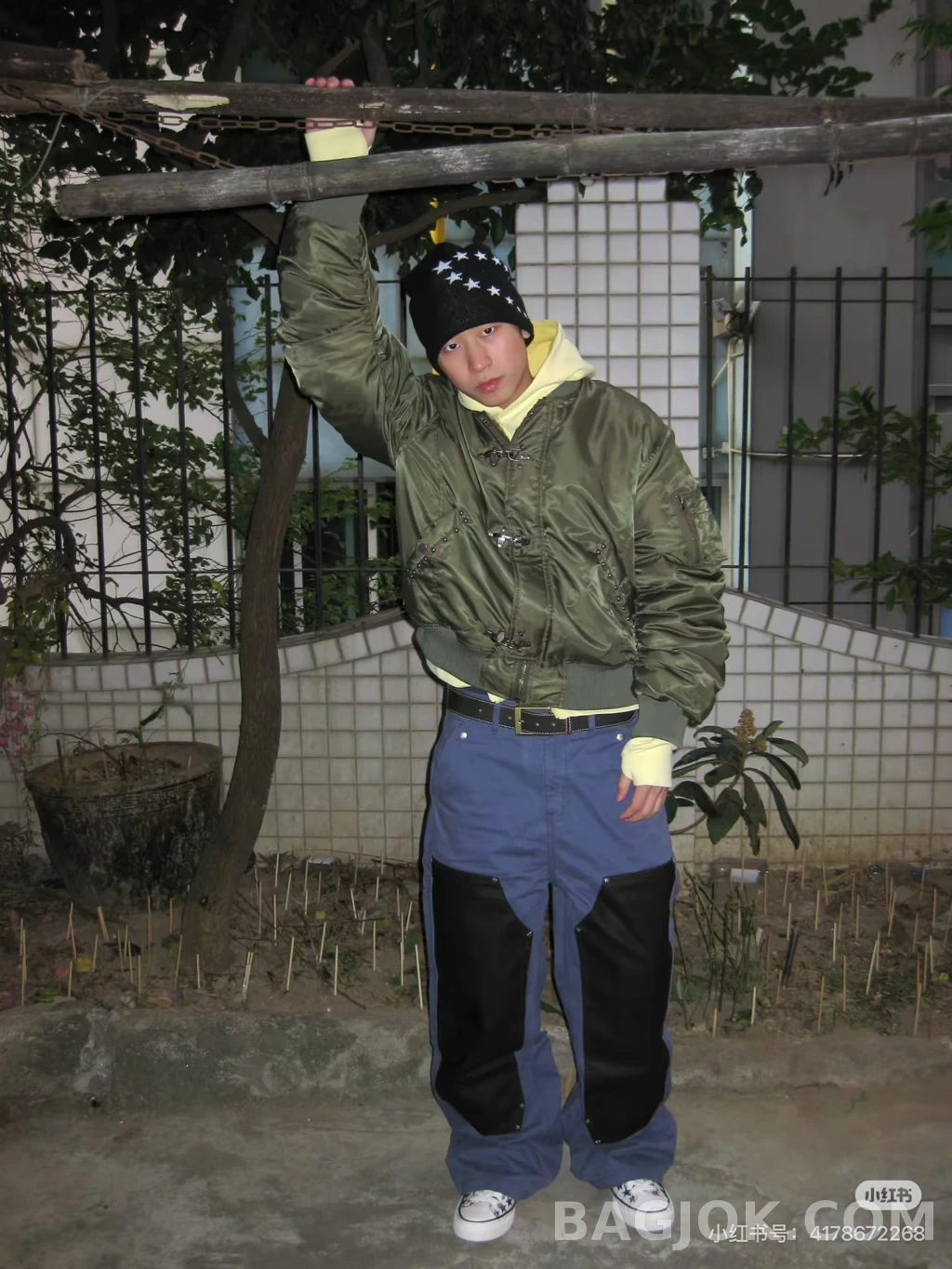 크롬하츠 크롬하츠 니패치 워크팬츠 상세 이미지