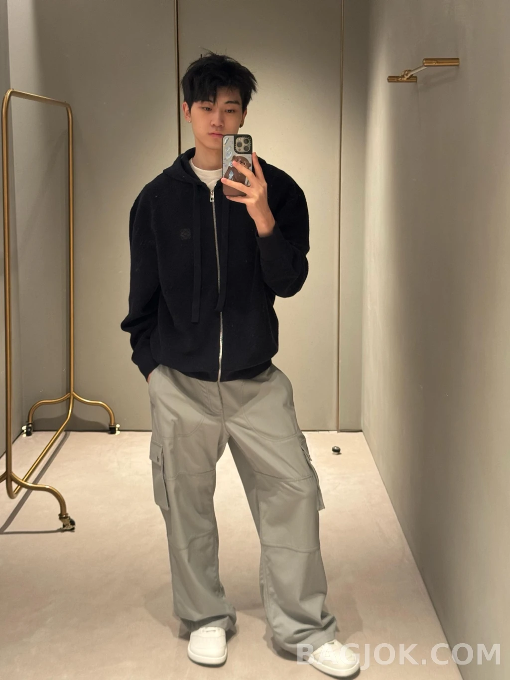 로에베 로에베 부클 후드 집업 상세 이미지