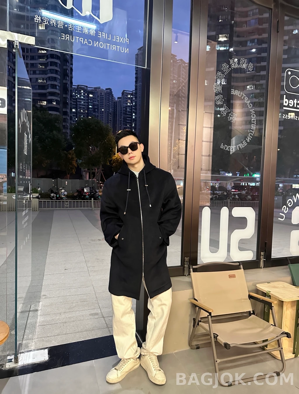 로에베 로에베 후드 집업 코트 상세 이미지