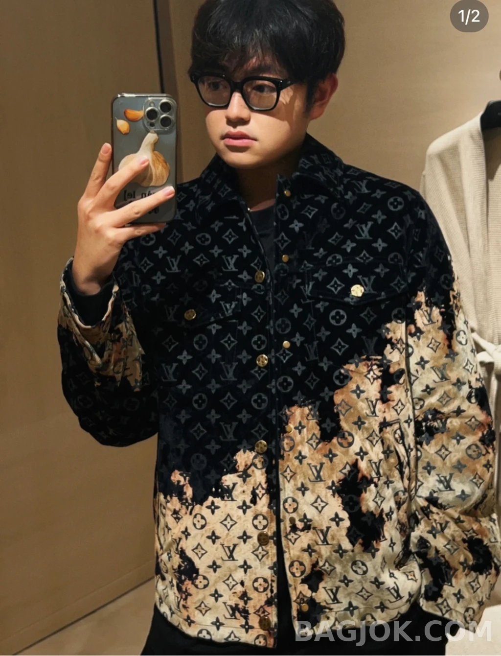 루이비통 루이비통 워싱 모노그램 재킷 상세 이미지