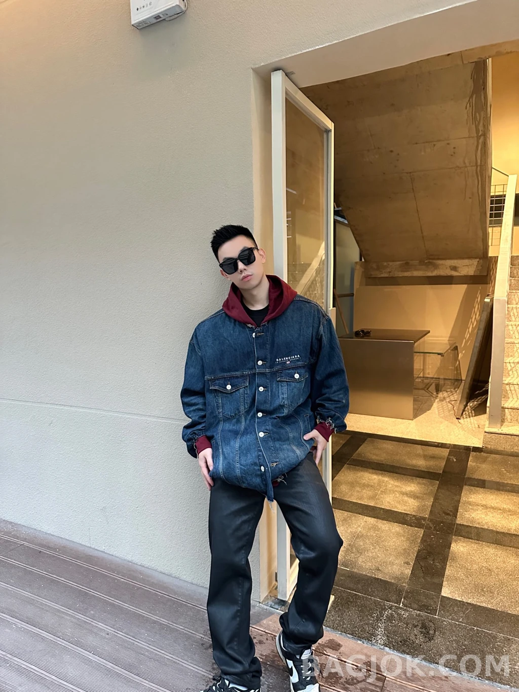 발렌시아가 발렌시아가 후드 드러커 재킷 상세 이미지