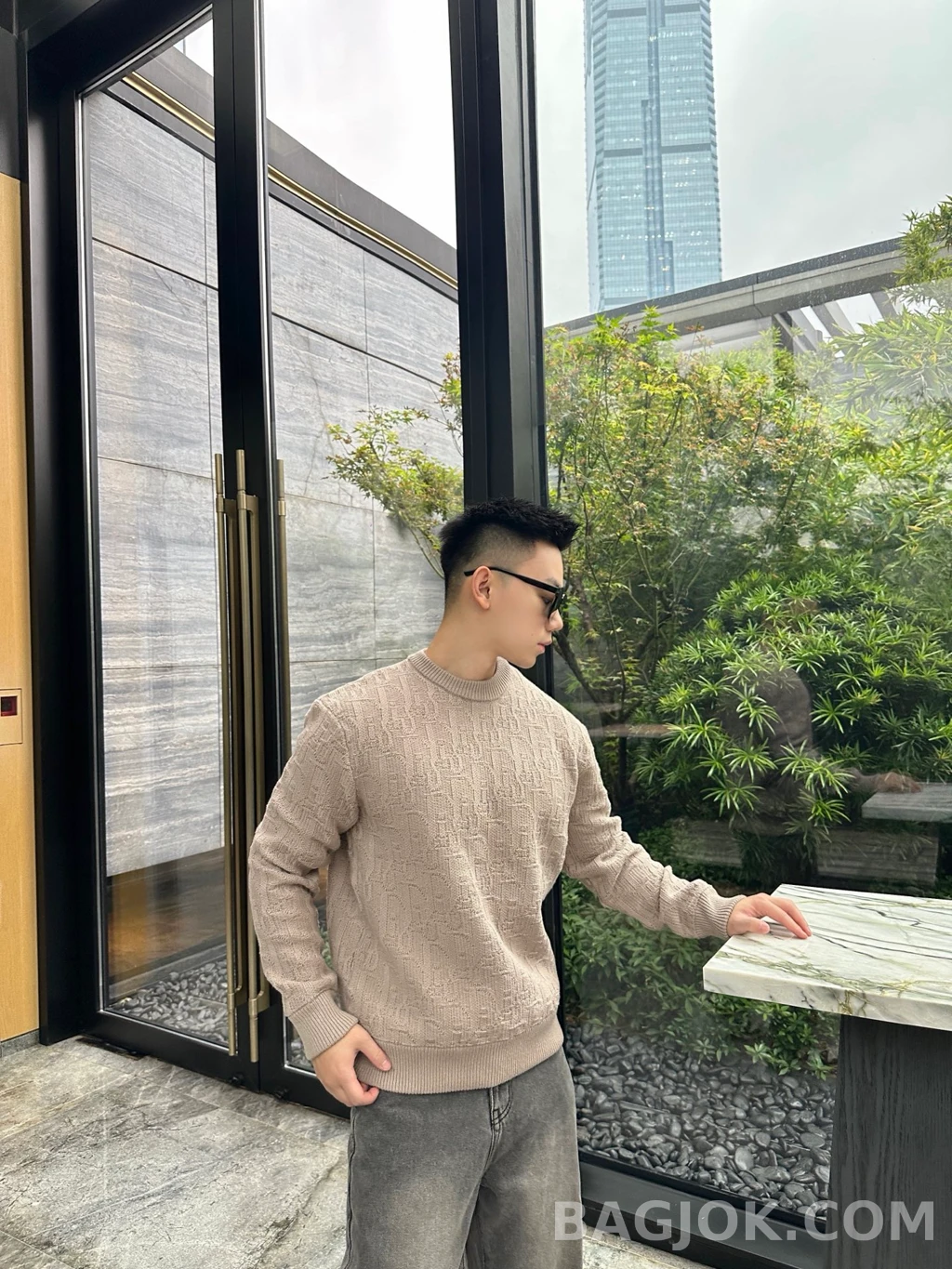 디올 디올 오블리크 니트 상세 이미지