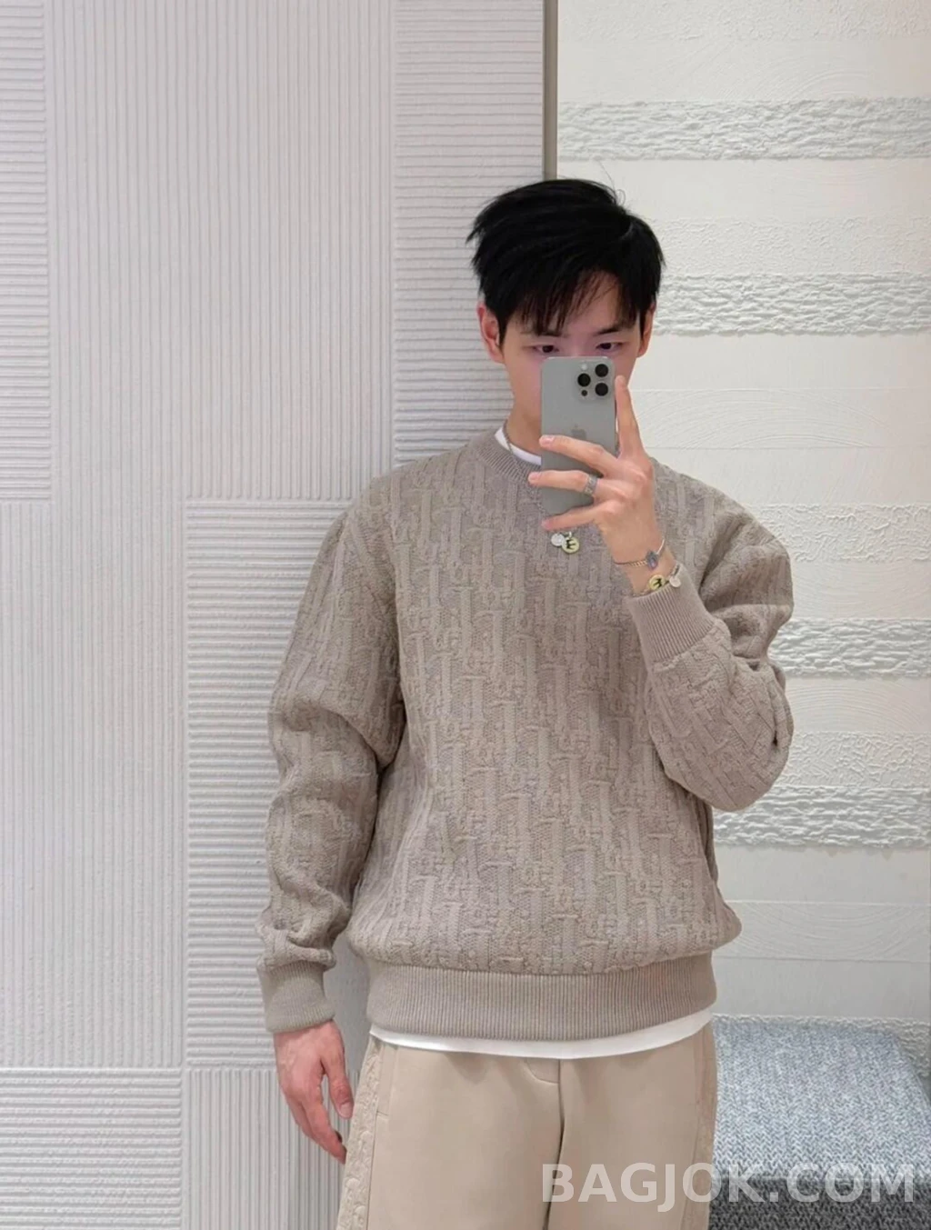 디올 디올 오블리크 니트 상세 이미지