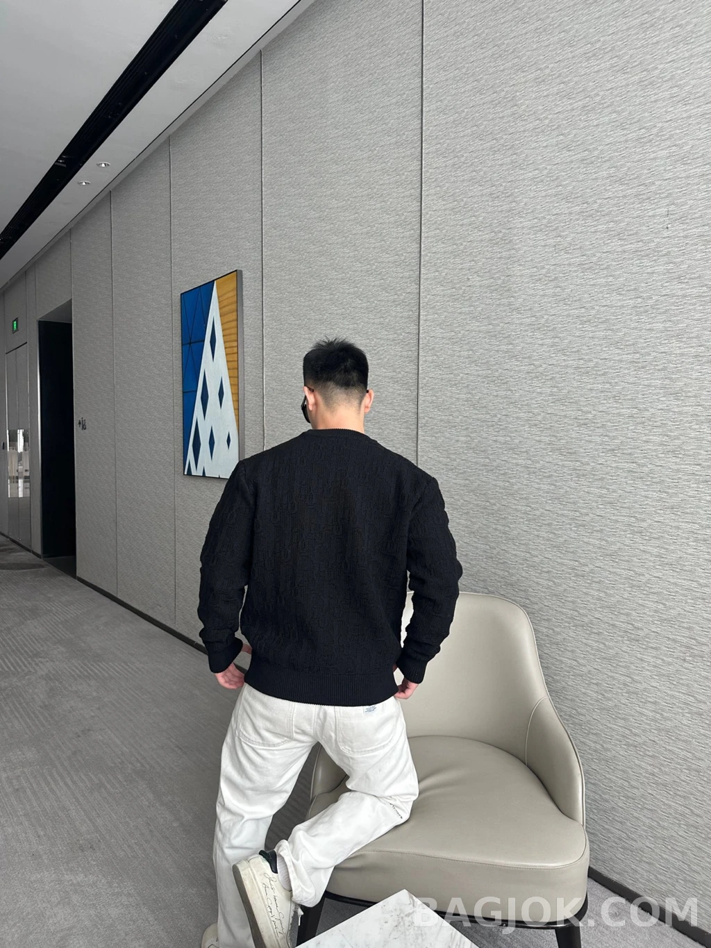 디올 디올 오블리크 니트 상세 이미지