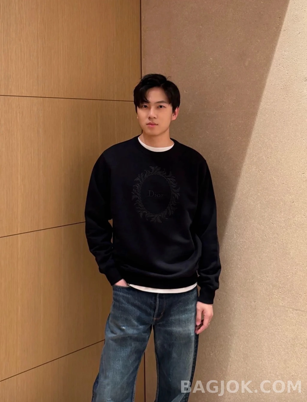 디올 디올 월계관 맨투맨 상세 이미지