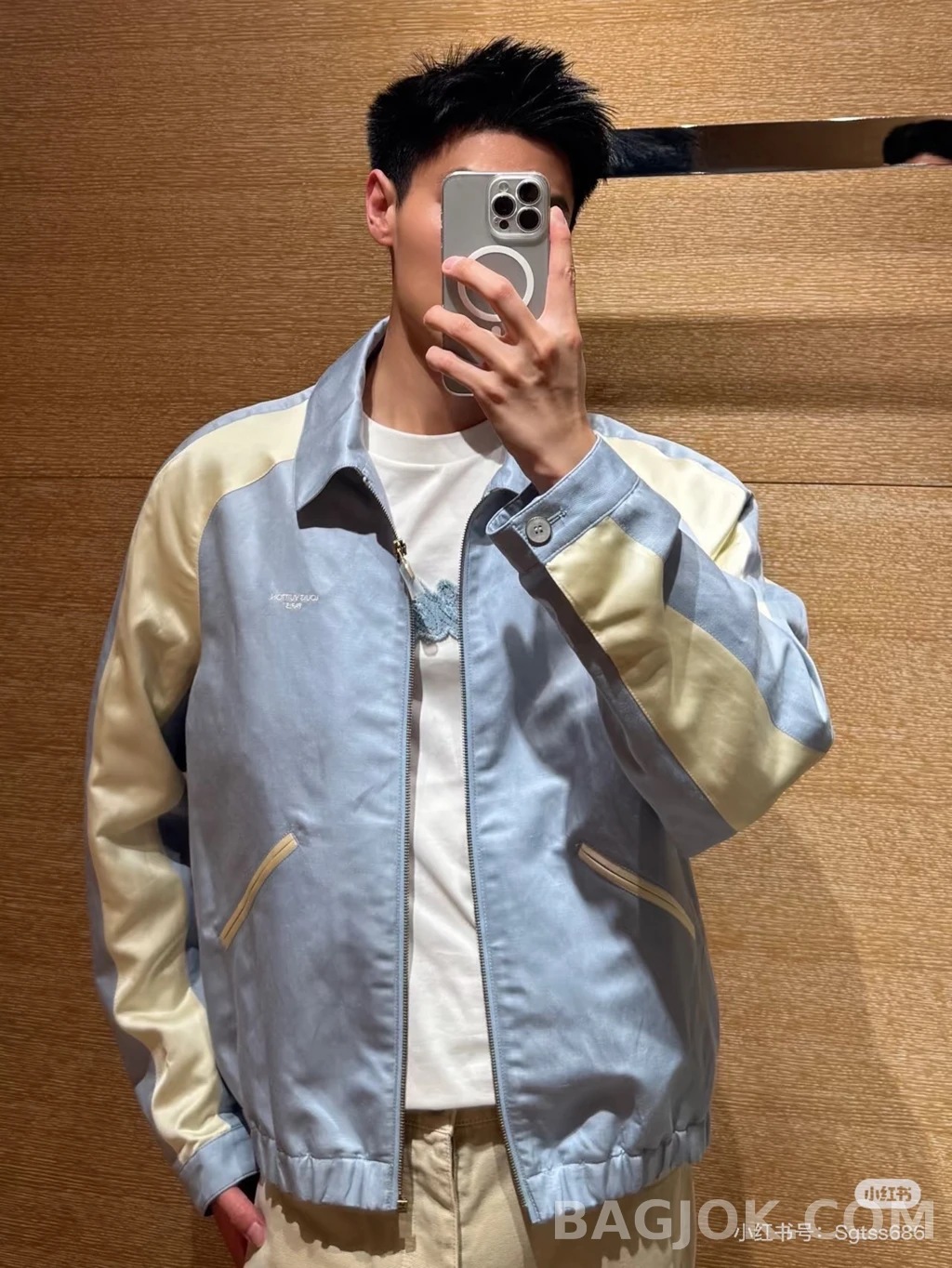 null 루이비통 배색 해링턴 상세 이미지