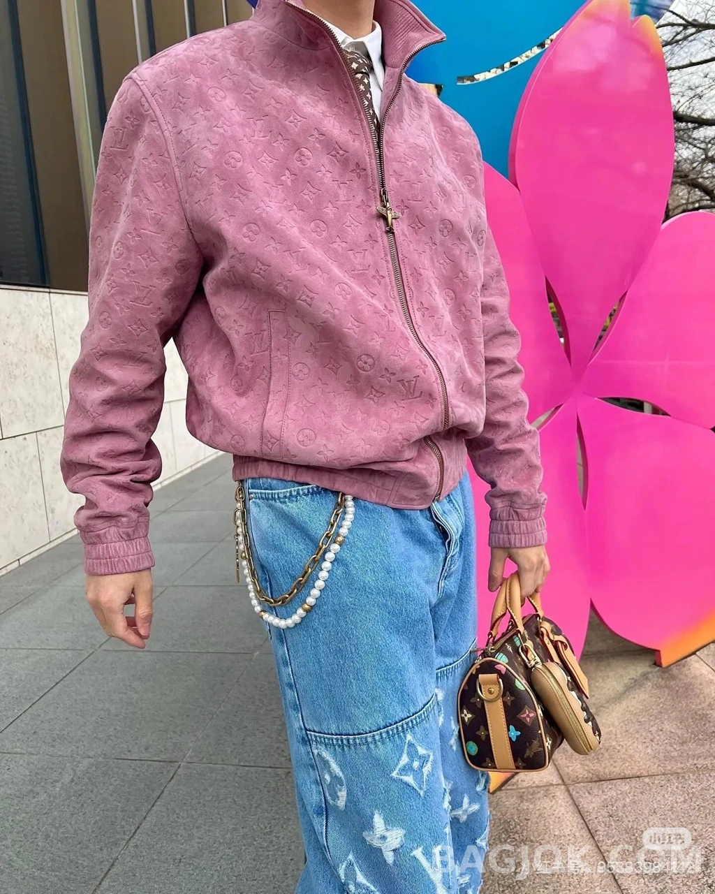 루이비통 루이비통 스웨이드 집업 상세 이미지