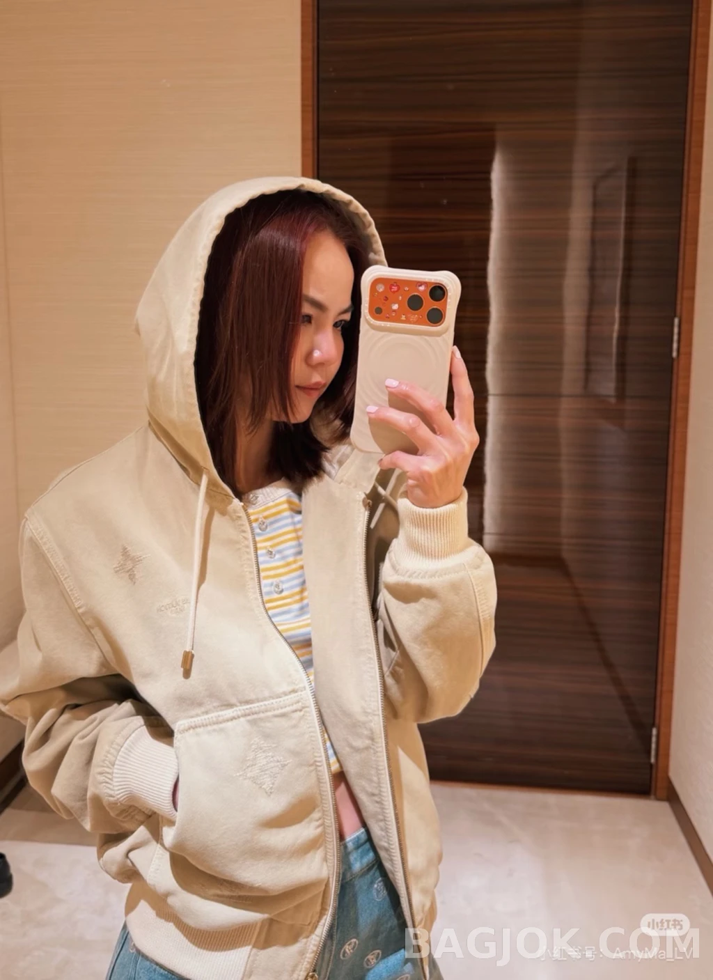 루이비통 루이비통 자수 후드 집업 상세 이미지