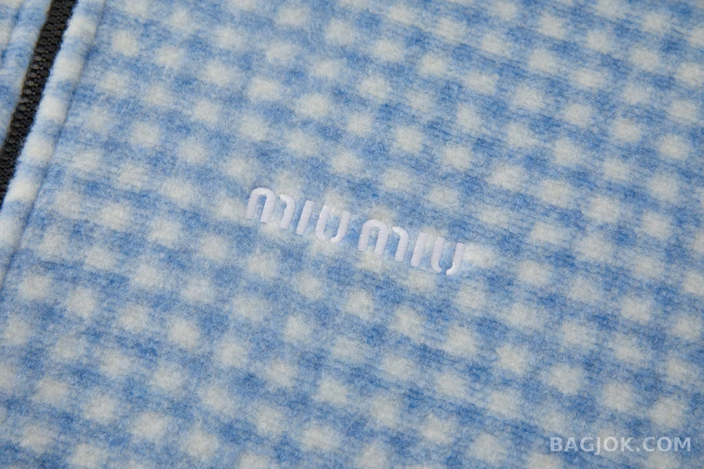 미우미우 미우미우 깅엄 플리스 상세 이미지