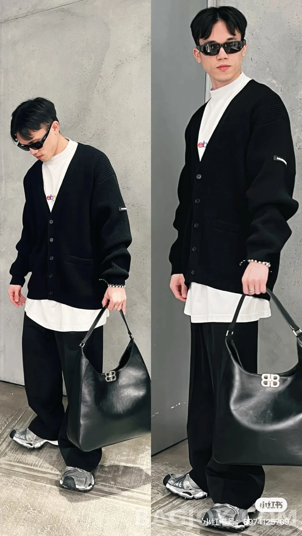 발렌시아가 발렌시아가 슬리브로고 가디건 상세 이미지
