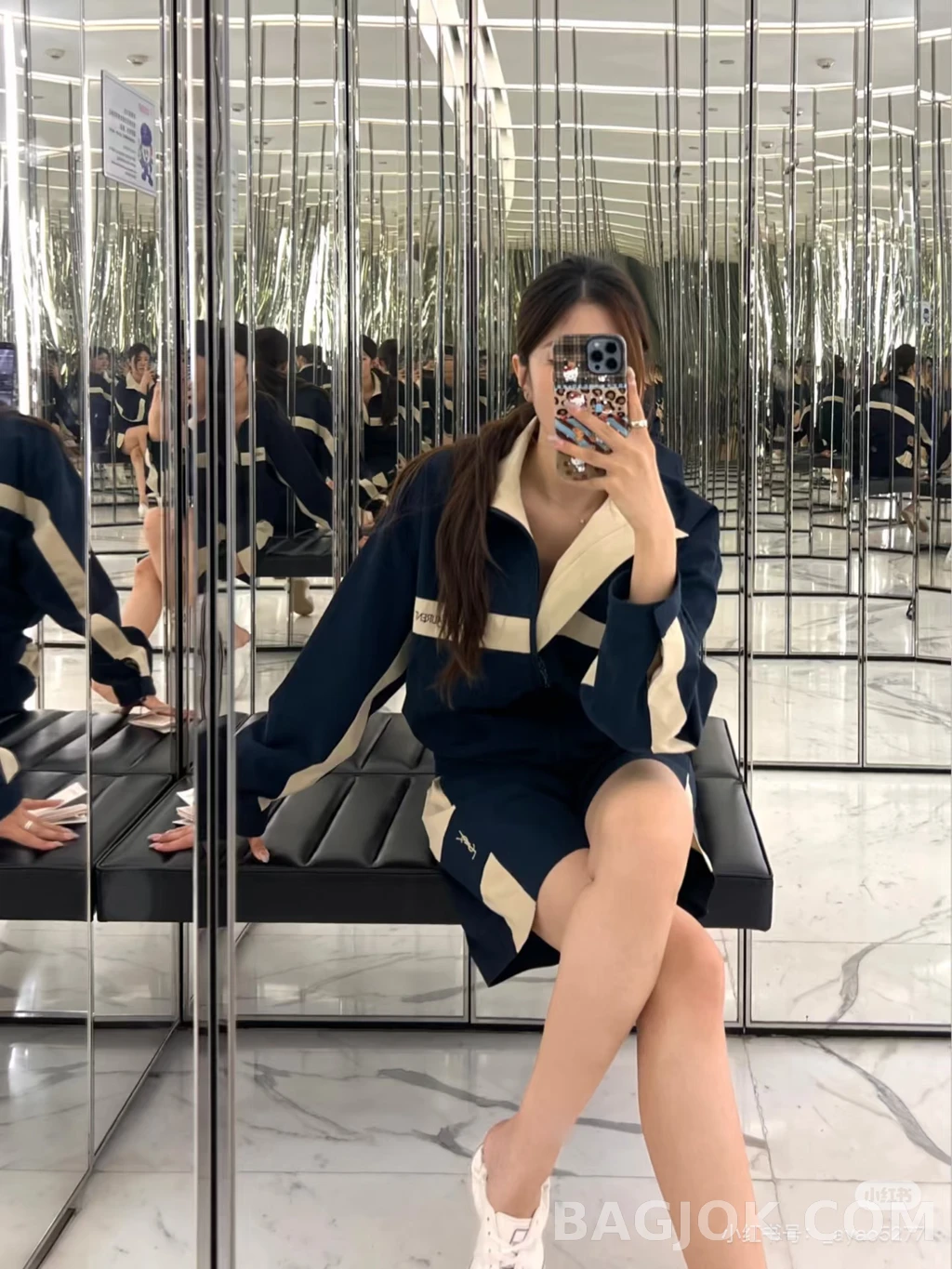 생로랑 생로랑 컬러블록 재킷 상세 이미지