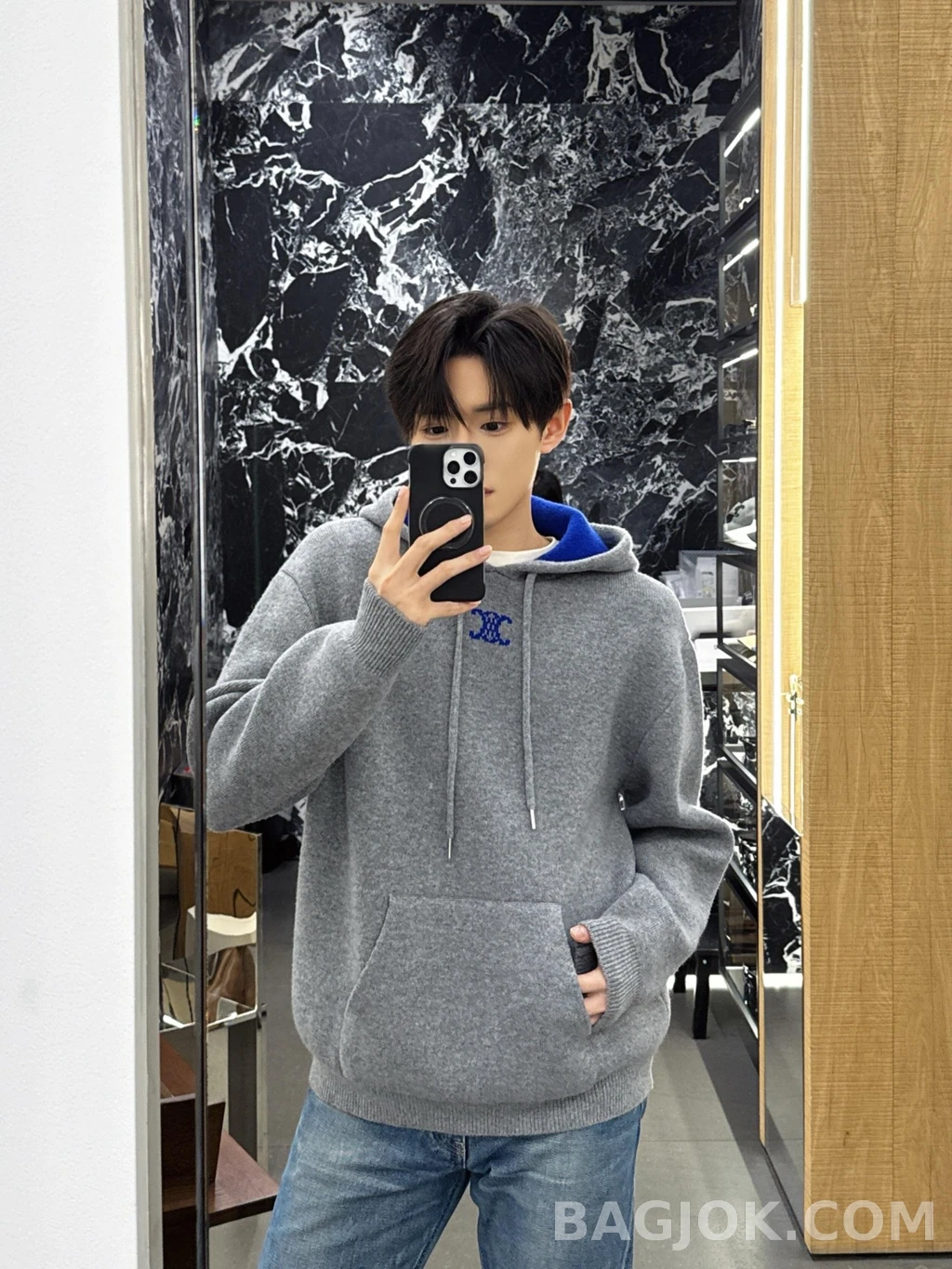 셀린느 셀린느 트리옹프 니트 후드 상세 이미지