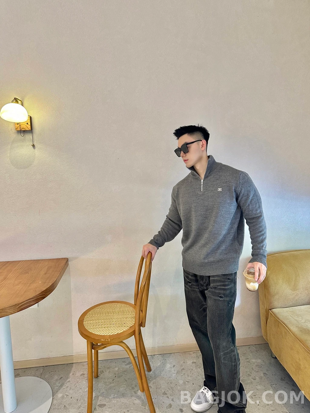 셀린느 셀린느 하프집 니트 상세 이미지