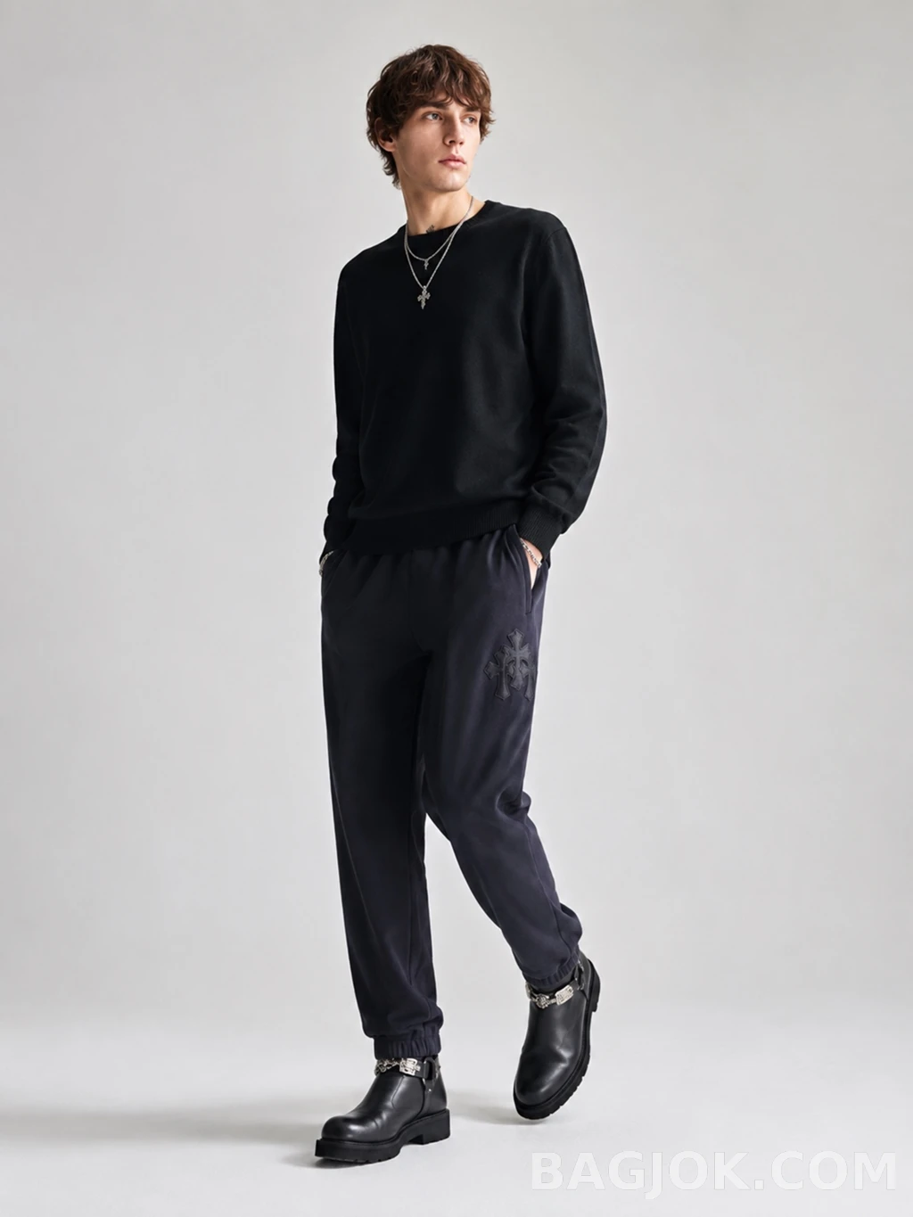 크롬하츠 크롬하츠 레더크로스 팬츠 상세 이미지