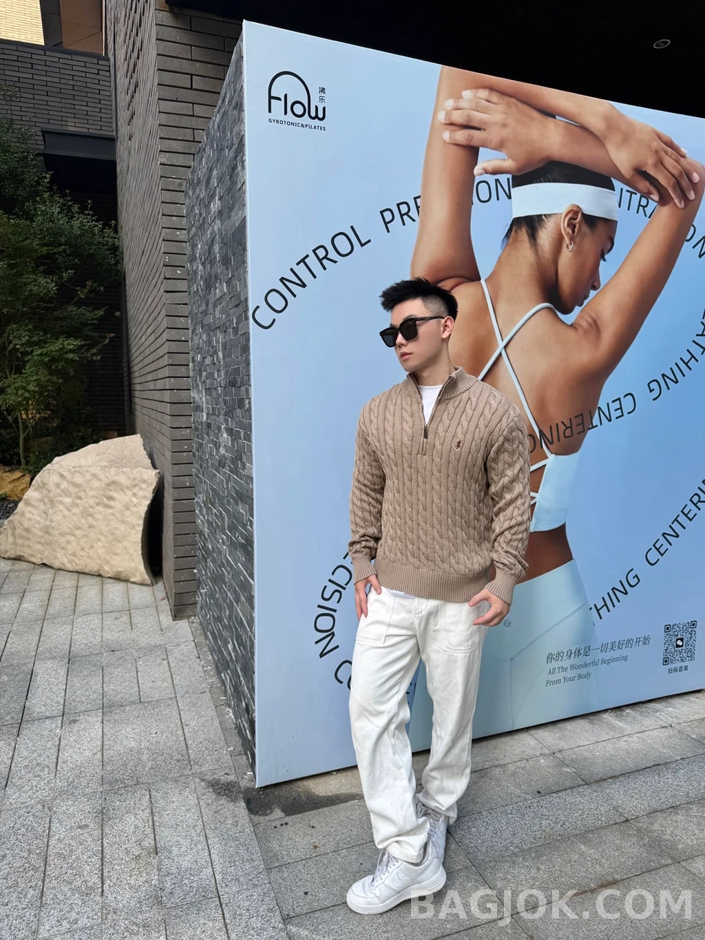 랄프로렌 랄프로렌 꽈배기 하프 집업 상세 이미지
