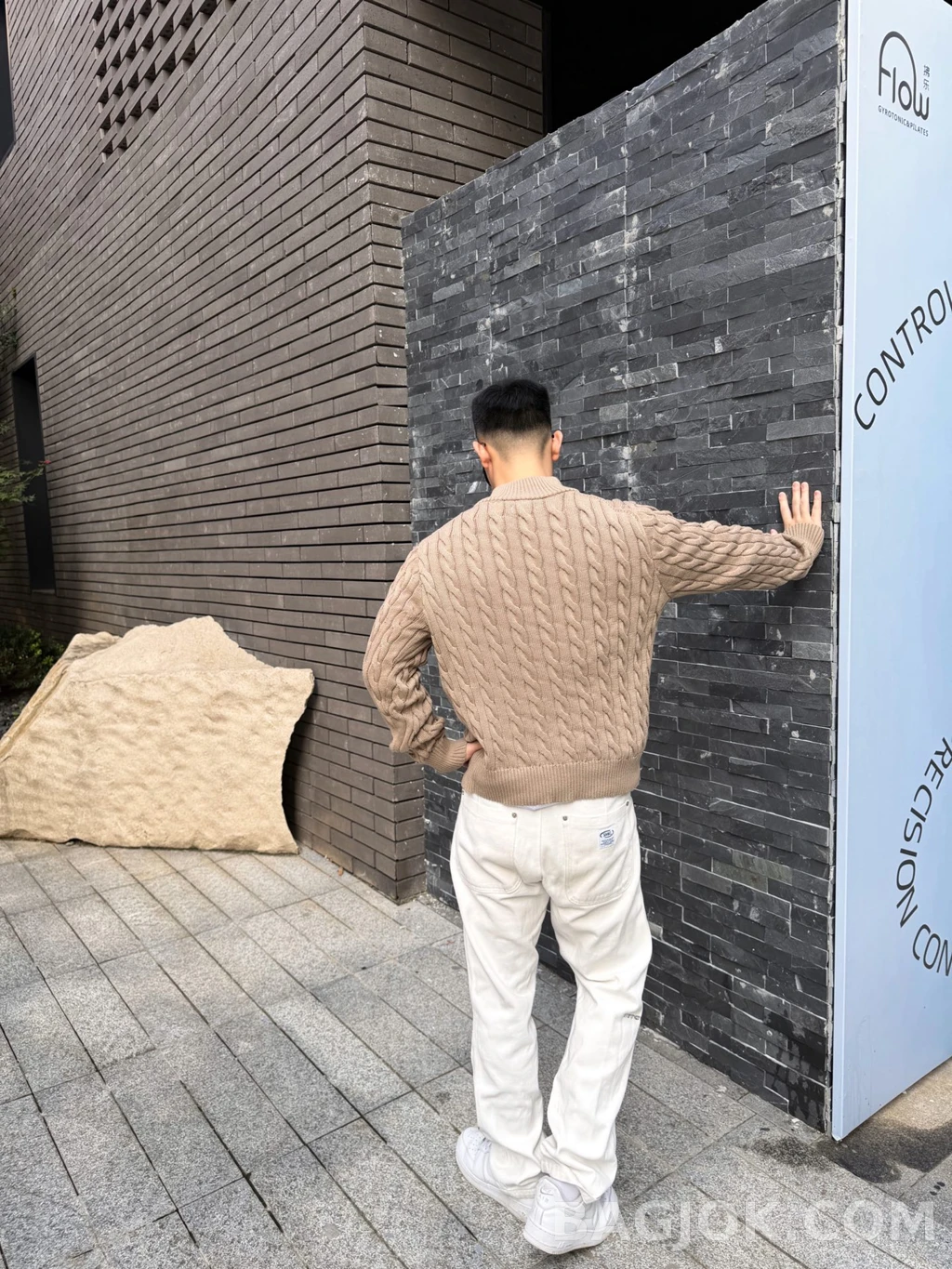 랄프로렌 랄프로렌 꽈배기 하프 집업 상세 이미지