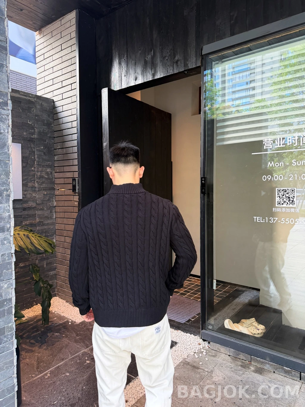 랄프로렌 랄프로렌 꽈배기 하프 집업 상세 이미지