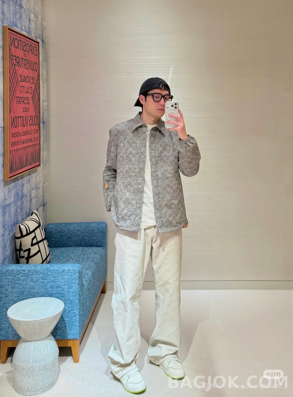 루이비통 루이비통 그레이 모노그램 재킷 상세 이미지