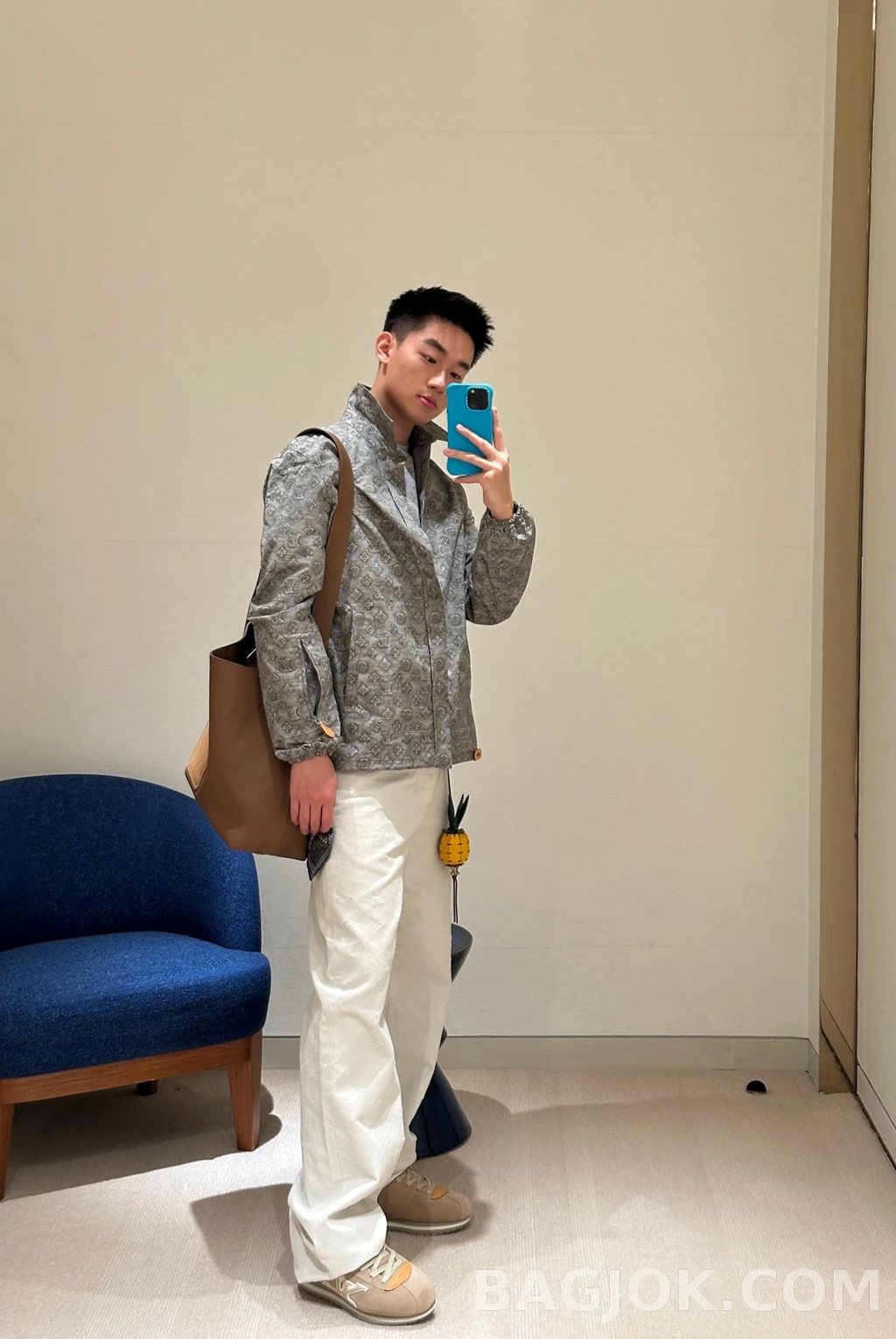 루이비통 루이비통 그레이 모노그램 재킷 상세 이미지