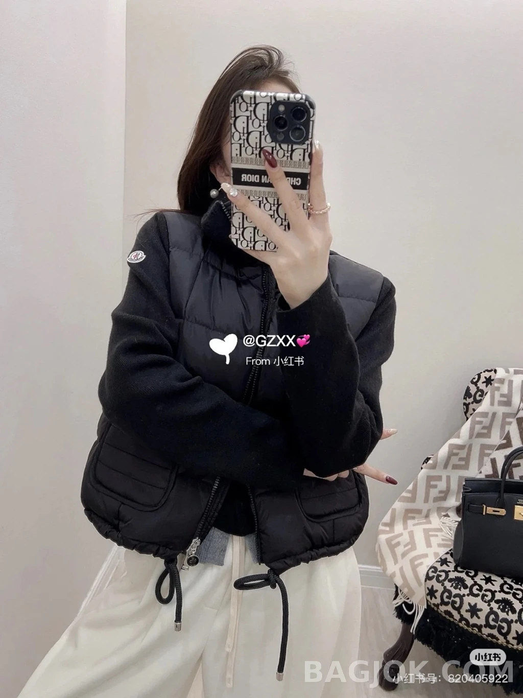 몽클레어 몽클레어 니트소매 패딩 상세 이미지