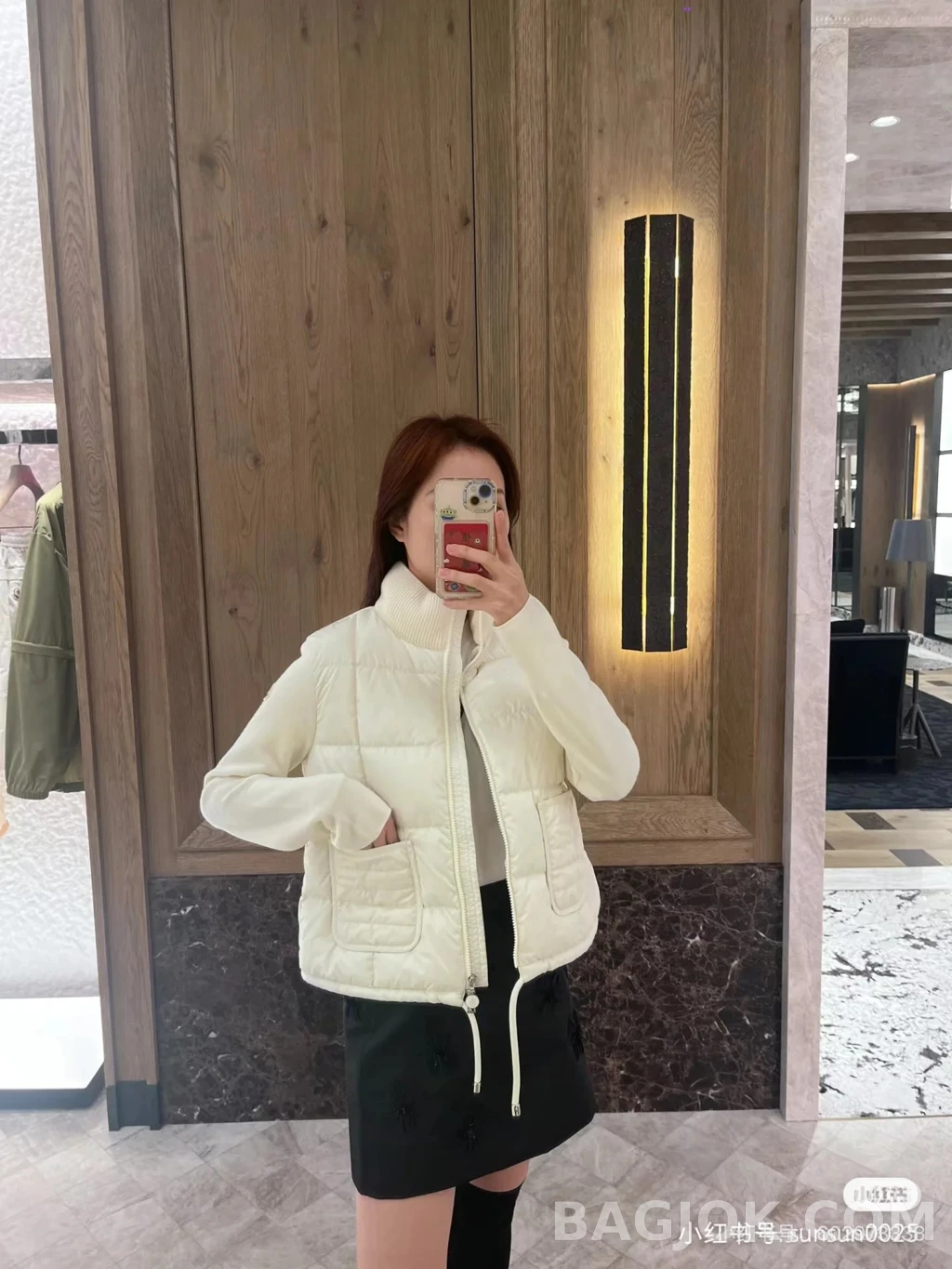 null 몽클레어 니트소매 패딩 상세 이미지