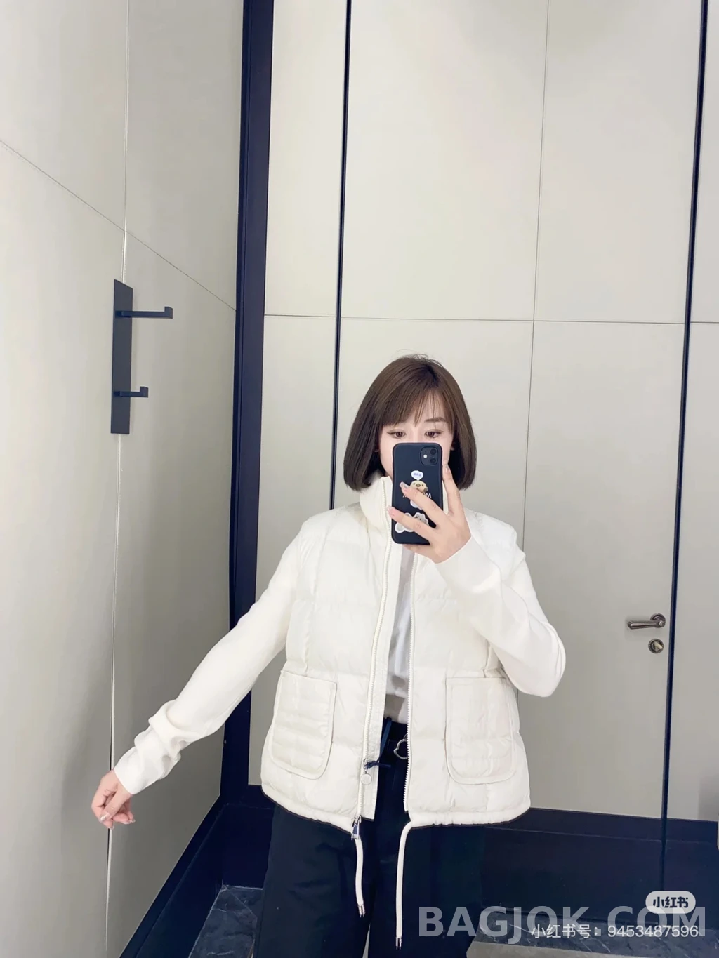 null 몽클레어 니트소매 패딩 상세 이미지