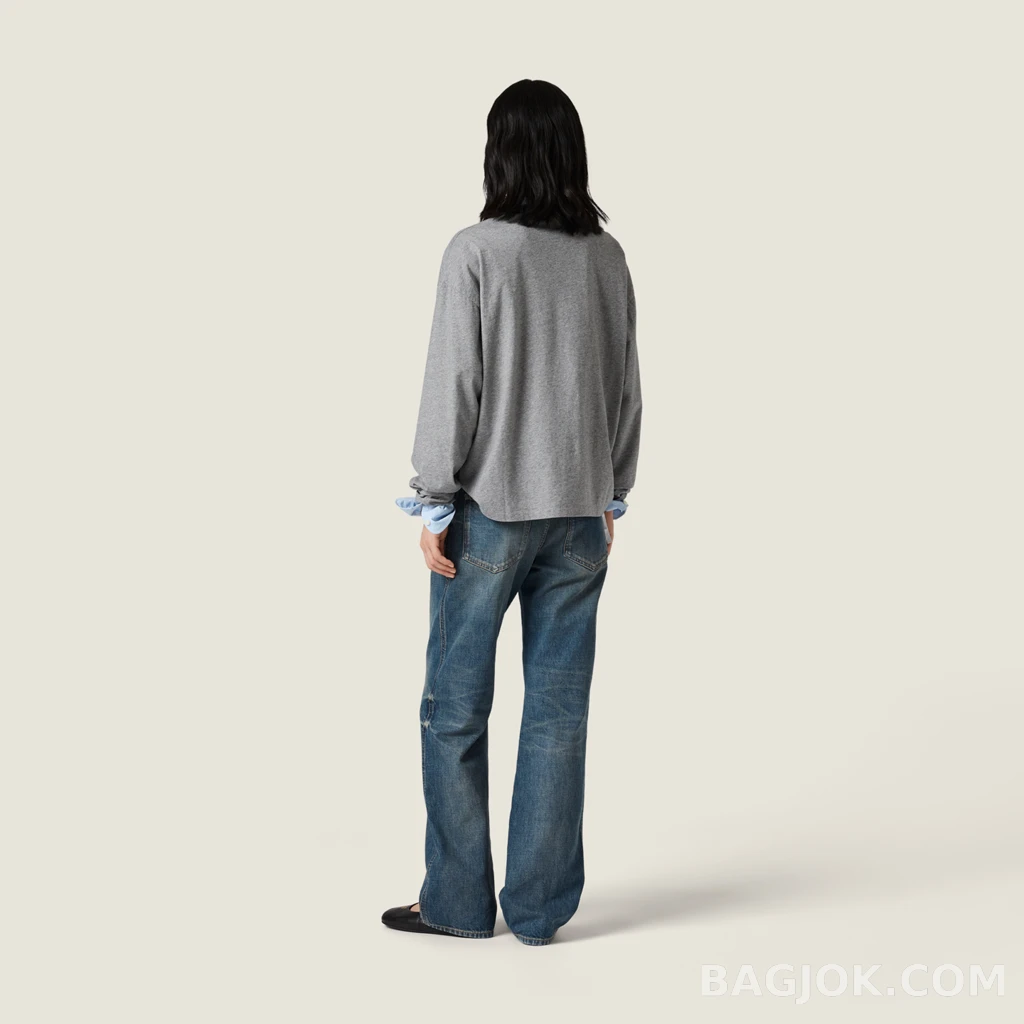미우미우 미우미우 자수 롱슬리브 상세 이미지