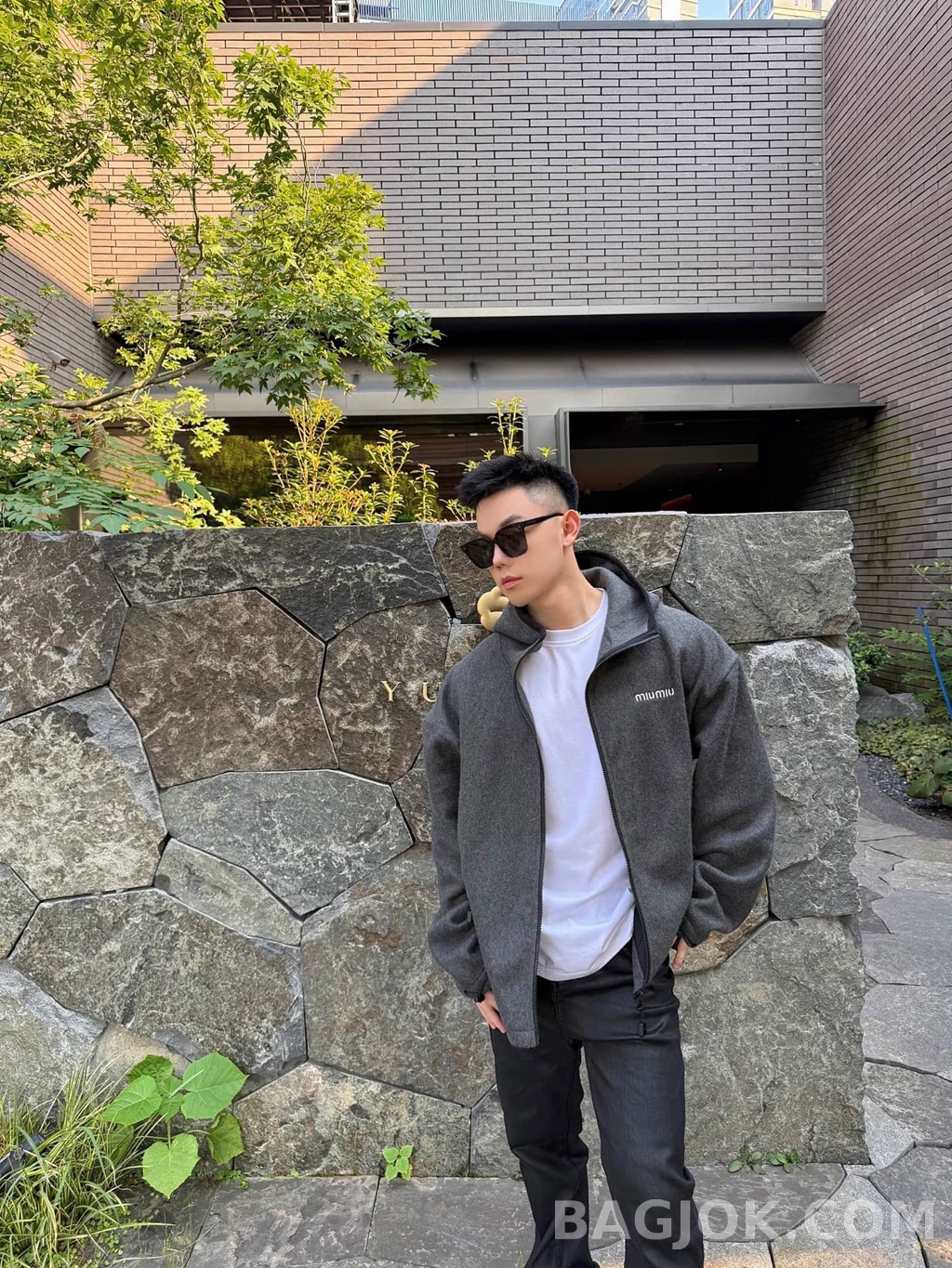 미우미우 미우미우 후드 플리스 상세 이미지