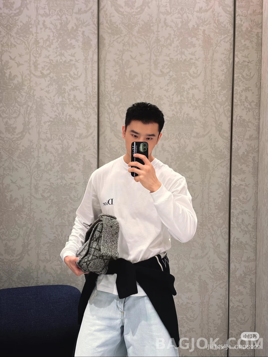 디올 디올 자수 롱슬리브 상세 이미지